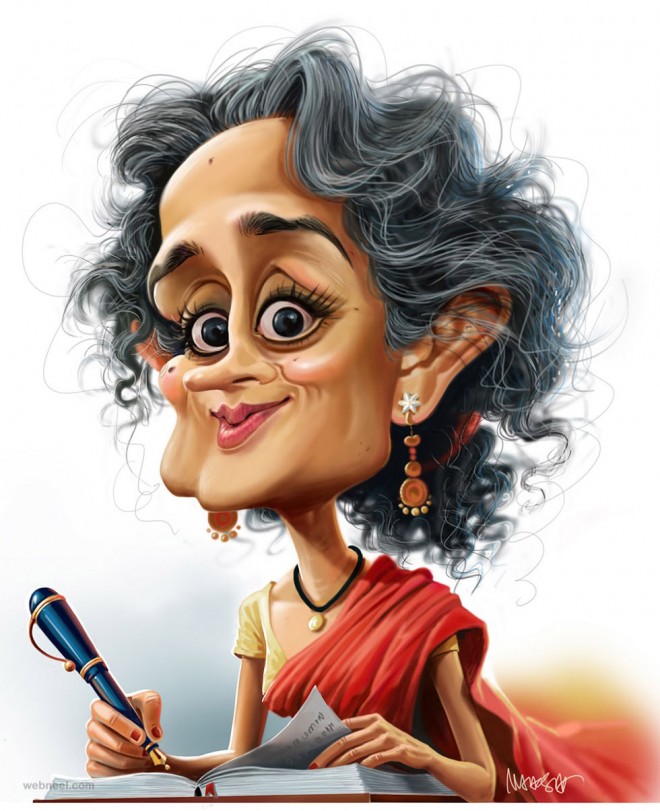Beautiful Celebrity Caricature Drawings By Kerala Artist Mahesh Nambiar